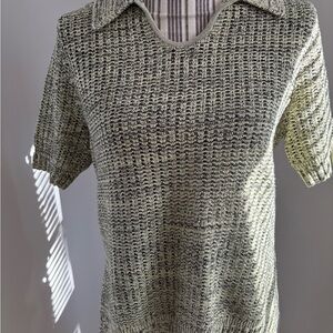 Proenza Schouler Green V-Neck Sweater sz L